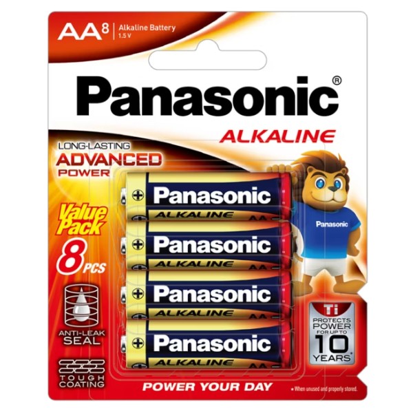 Фото - Батарейка тип AA Panasonic Alkaline Power щелочная, 8 шт. (LR6T/8B)