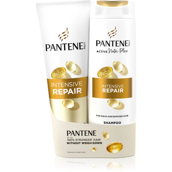Фото - Набір для догляду за волоссям Pantene Pro-V Інтенсивне відновлення: Бальзам-ополіскувач 160 мл + Шампунь 250 мл Фото - Набір для догляду за волоссям Pantene Pro-V Інтенсивне відновлення: Бальзам-ополіскувач 160 мл + Шампунь 250 мл
