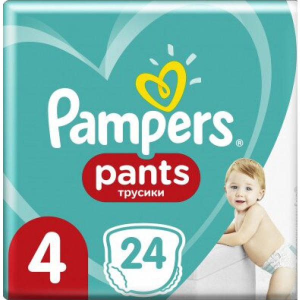 Фото - Одноразовые подгузники-трусики Pampers Pants 4 24 шт. (4015400672647) Фото - Одноразовые подгузники-трусики Pampers Pants 4 24 шт. (4015400672647)