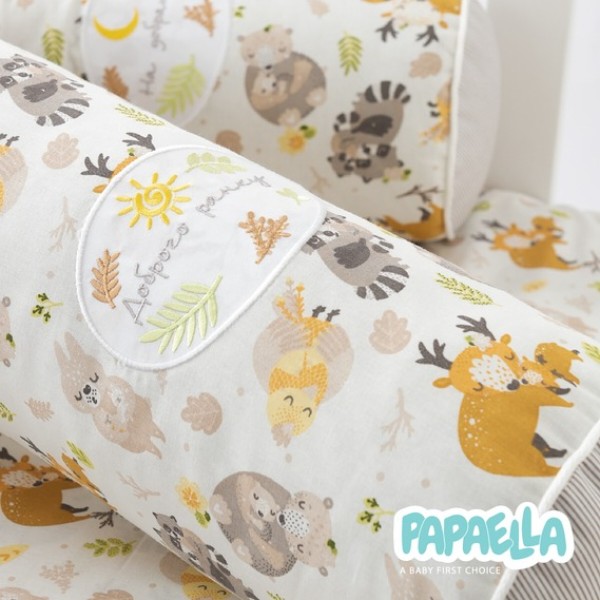 Фото - Бортик-подушки PAPAELLA 2 шт. захисні 60х15 см, 120х15 см бавовна (8-34533*005)