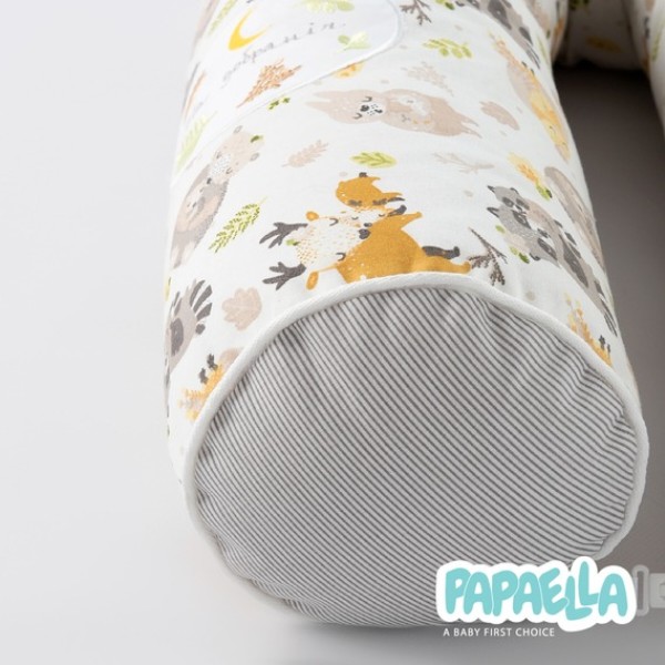 Фото - Бортик-подушки PAPAELLA 2 шт. захисні 60х15 см, 120х15 см бавовна (8-34533*005)