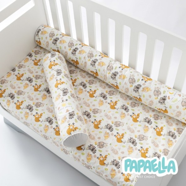 Фото - Бортик-подушки PAPAELLA 2 шт. захисні 60х15 см, 120х15 см бавовна (8-34533*005)