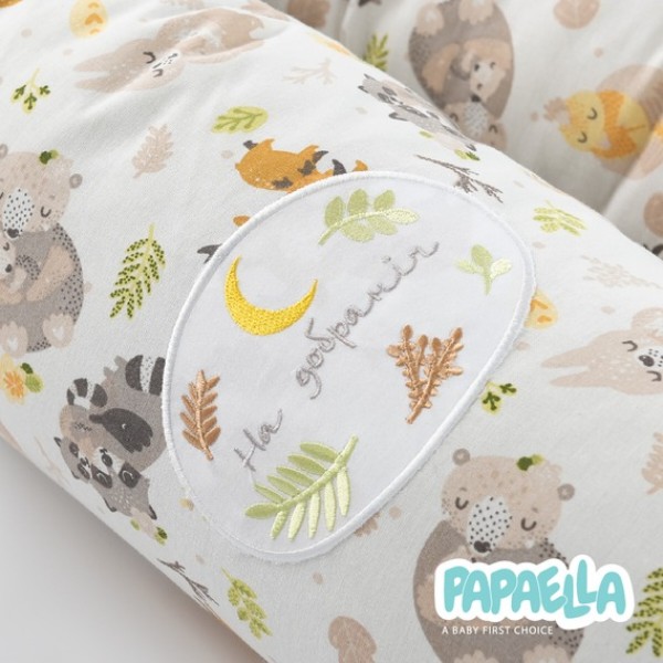 Фото - Бортик-подушки PAPAELLA 2 шт. захисні 60х15 см, 120х15 см бавовна (8-34533*005)