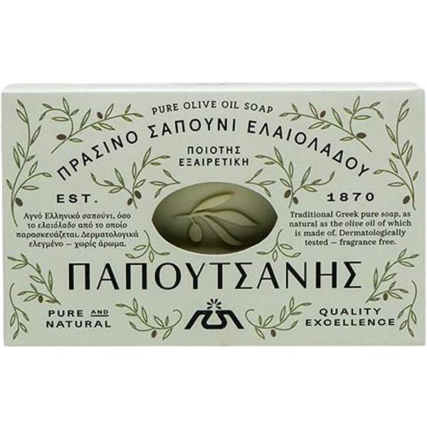 Фото - Тверде мило Papoutsanis Olive Oil 125 г (PSSTOO125)