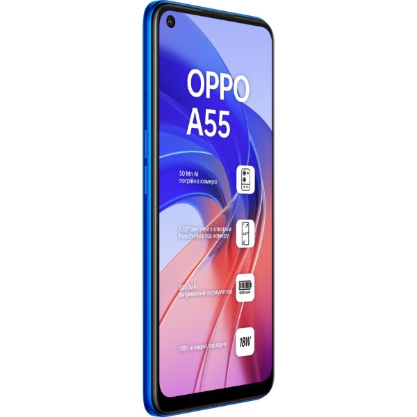 Фото - Смартфон OPPO A55 4/64Gb Blue
