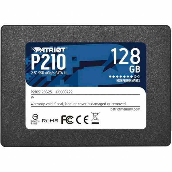 Фото - SSD-накопичувач внутрішній Patriot 2.5'' 128GB P210 SATA 3.0 (P210S128G25)