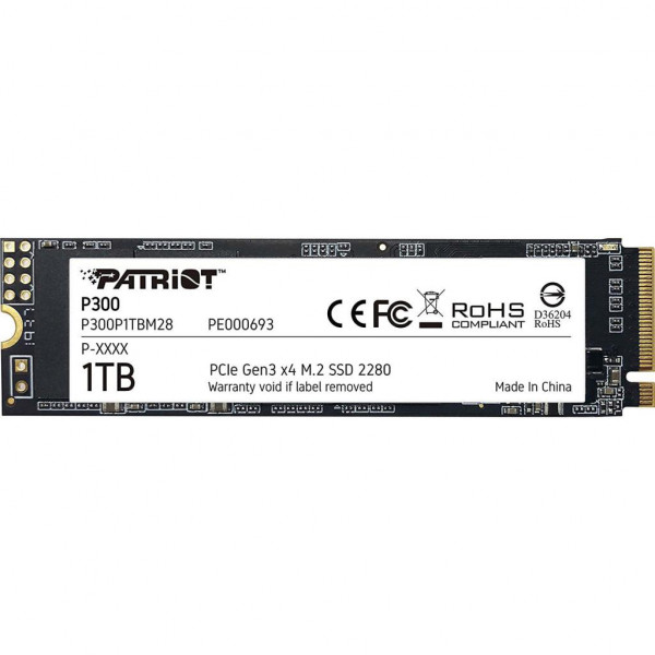 Фото - SSD-накопичувач внутрішній Patriot M.2 2280 1TB P300 (P300P1TBM28)