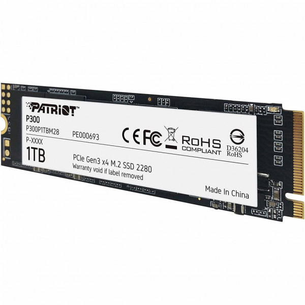 Фото - SSD-накопичувач внутрішній Patriot M.2 2280 1TB P300 (P300P1TBM28)