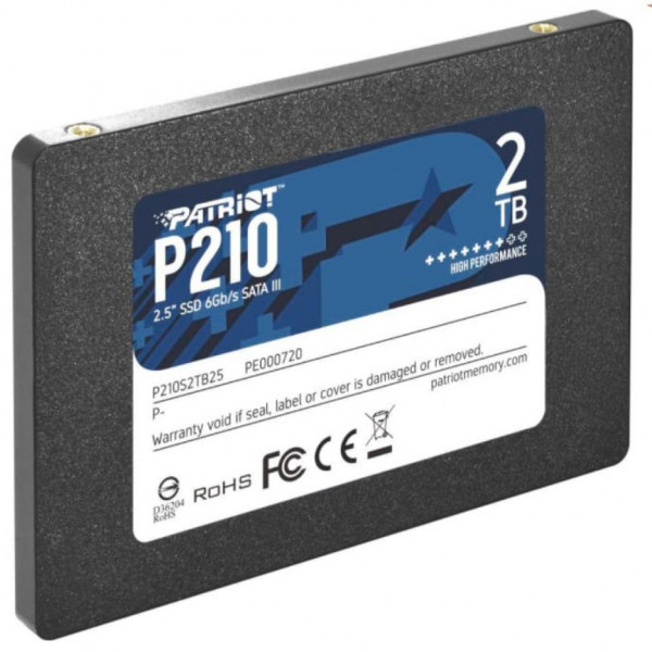 Фото - SSD-накопичувач внутрішній Patriot P210 2TB 2.5" SATAIII TLC (P210S2TB25)