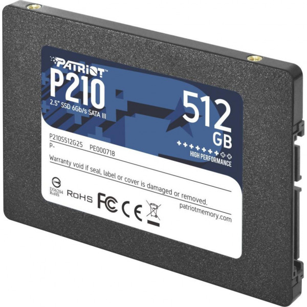 Фото - SSD-накопичувач внутрішній Patriot P210 512GB 2.5" SATAIII TLC (P210S512G25)