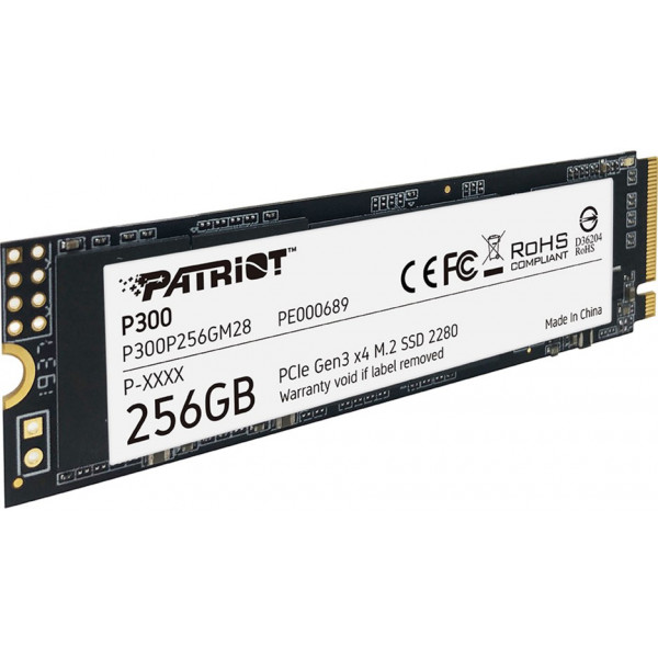 Фото - SSD-накопичувач внутрішній Patriot P300 256GB M.2 2280 PCIe NVMe 3.0 x4 TLC (P300P256GM28)