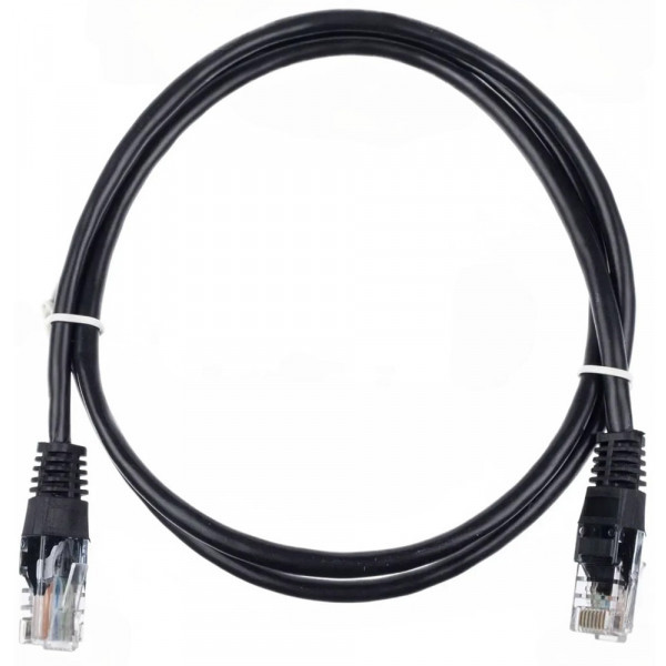 Фото - Кабель патч-корд Kingda UTP Cat.5e 1 м Black (PAUT3100-BK)