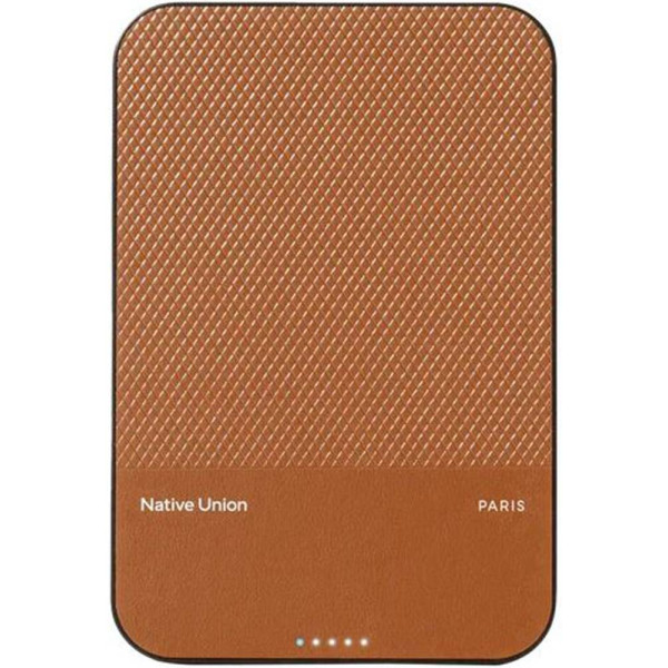 Фото - Батарея мобильная Native Union Classic Magnetic Power Bank Qi2 10 000mAh Tan (PB-10KMS-TAN)