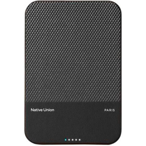 Фото - Батарея мобільна Native Union Classic Magnetic Qi2 5 000mAh Black (PB-5KMS-BLK-Q2)