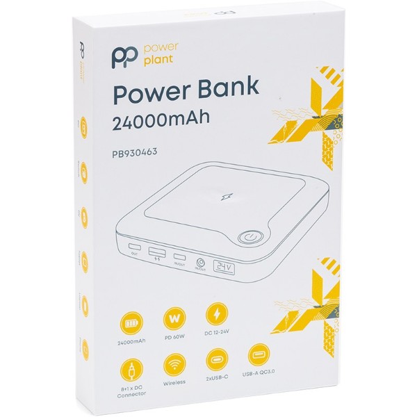 Фото - Батарея мобільна PowerPlant 24000mAh PD 60W 2xUSB-C USB-A QC3.0 Wireless (PB930463)