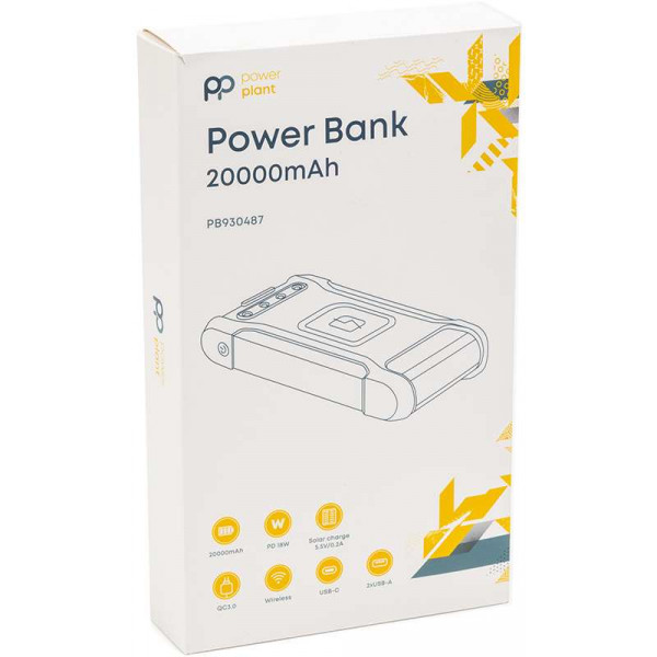 Фото - Батарея мобильная PowerPlant 20000mAh PD 18W USB-C 2xUSB-A QC3.0 (PB930487)