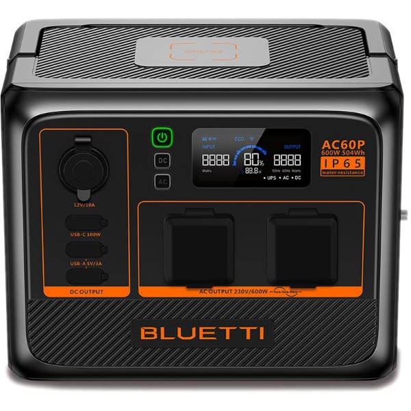 Фото - Зарядная станция универсальная Bluetti AC60P 504Wh 140000mAh 600W Фото - Зарядная станция универсальная Bluetti AC60P 504Wh 140000mAh 600W