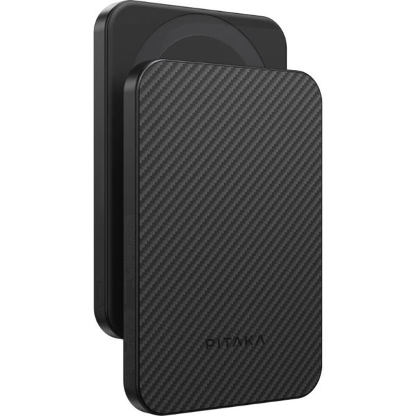 Фото - Батарея мобильная Pitaka Power Bank Qi2 5 000mAh Twill Black/Grey (PBQ2401)