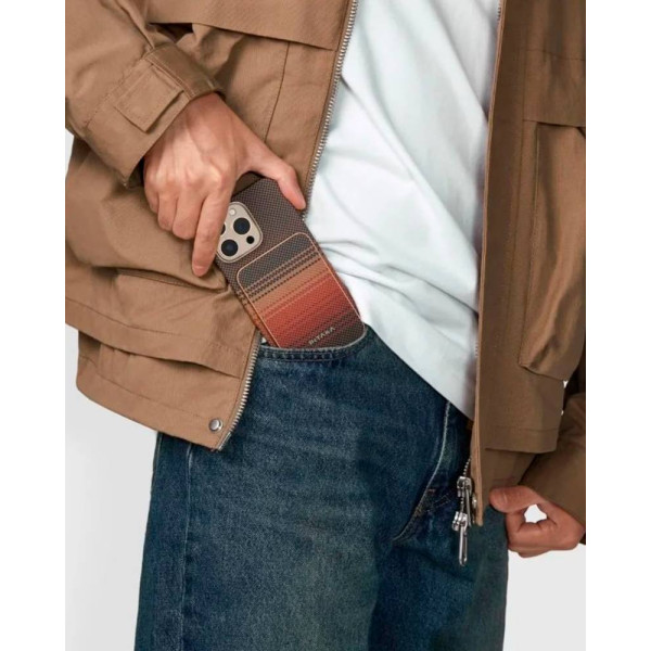 Фото - Батарея мобільна Pitaka Aramid Fiber Magnetic Qi2 5 000mAh Sunset (PBQ2402)