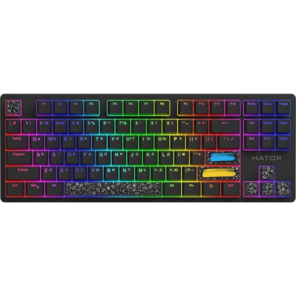 Фото - Дополнительные сменные клавиши для клавиатуры Hator Authentic Edition PBT keycaps Black (HTS-701)