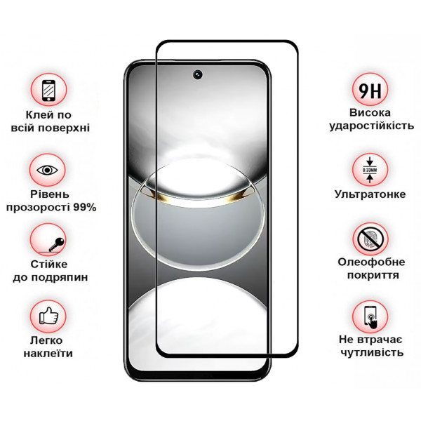 Фото - Захисне скло для смартфону BeCover for Tecno Spark 30C 4G/5G Black (712319)