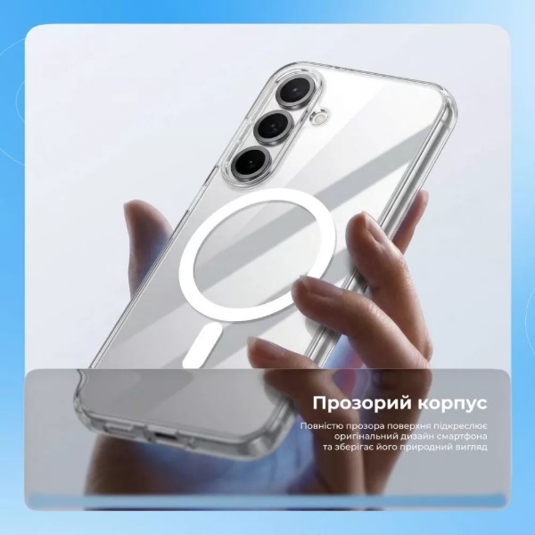 Фото - Чохол для смартфону Proove Clear Case with Magnetic Ring Samsung Galaxy S26 FE clear (PCCLSGFE2601)