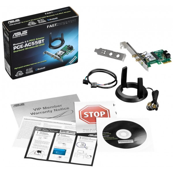Фото - Адаптер сети WiFi Asus PCE-AC55BT