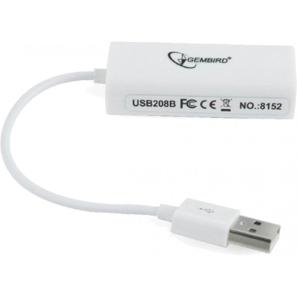 Фото - Перехідник USB- RJ-45 Gembird USB - Fast Ethernet White (NIC-U2-02)