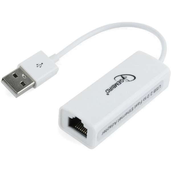 Фото - Перехідник USB- RJ-45 Gembird USB - Fast Ethernet White (NIC-U2-02)