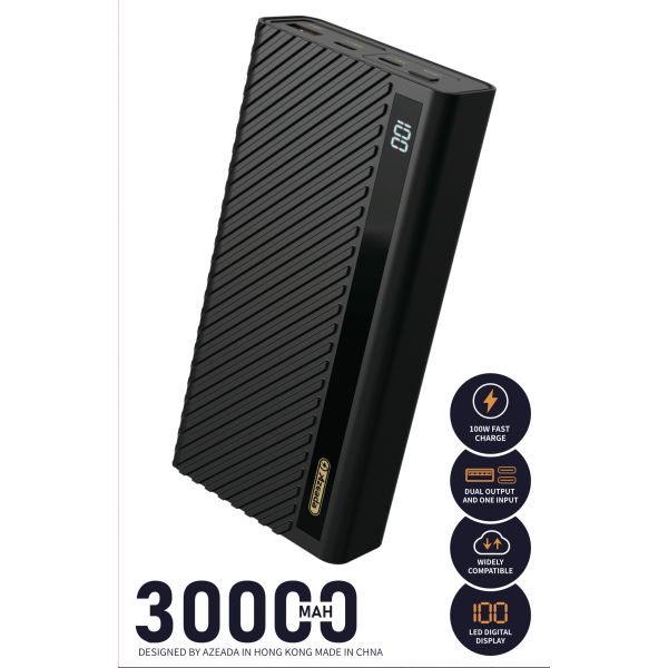 Фото - Батарея мобільна Proda 30000 mAh 100Вт Black (PD-P106-BK)