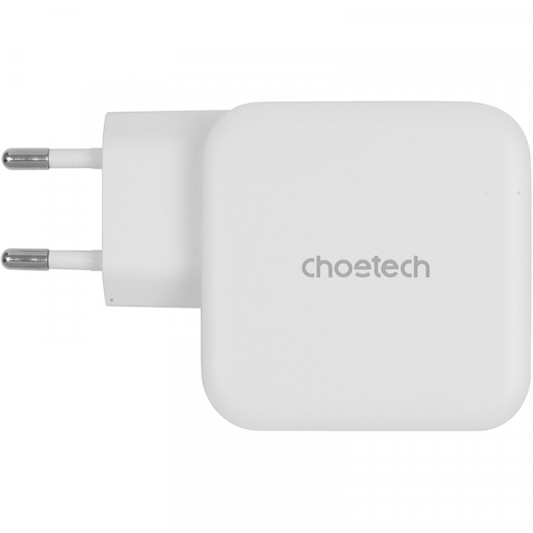 Фото - Мережевий зарядний пристрій Choetech GaN USB Type-C Type-A 65W PD QC (PD8002)