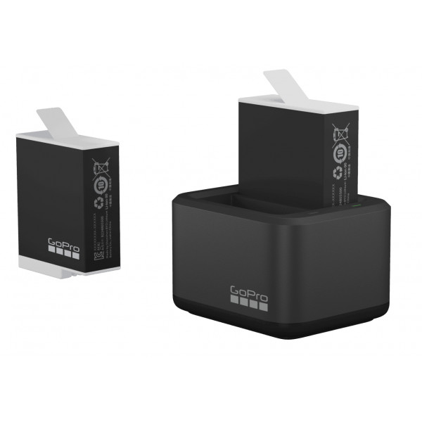 Фото - Уцінка - Зарядний пристрій для екшн-камери GoPro Dual Battery Charger + Акумулятор Enduro 2 шт. для HERO11,10,9 (ADDBD-211-VE)