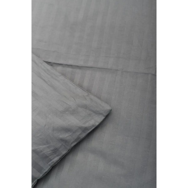 Фото - Підковдра двоспальна євро Moon&Star Satin Stripe Stripe Gray 200x220 см (MS-870000463)