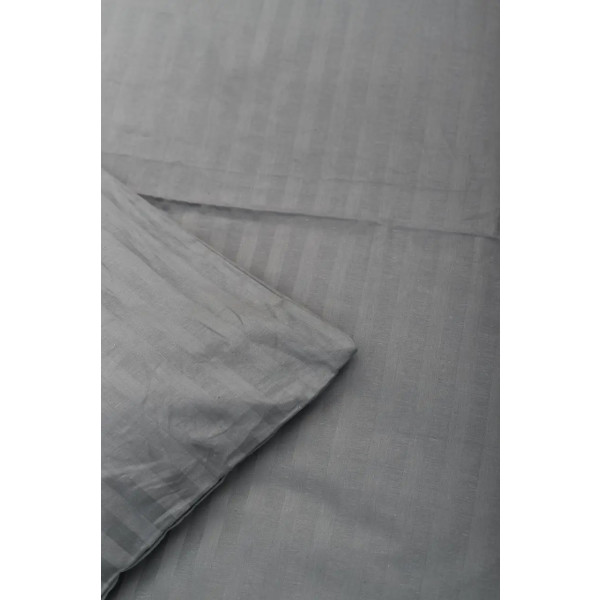 Фото - Комплект постельного белья Moon&Star Satin Stripe Stripe Gray 200х220 (MS-820003653)