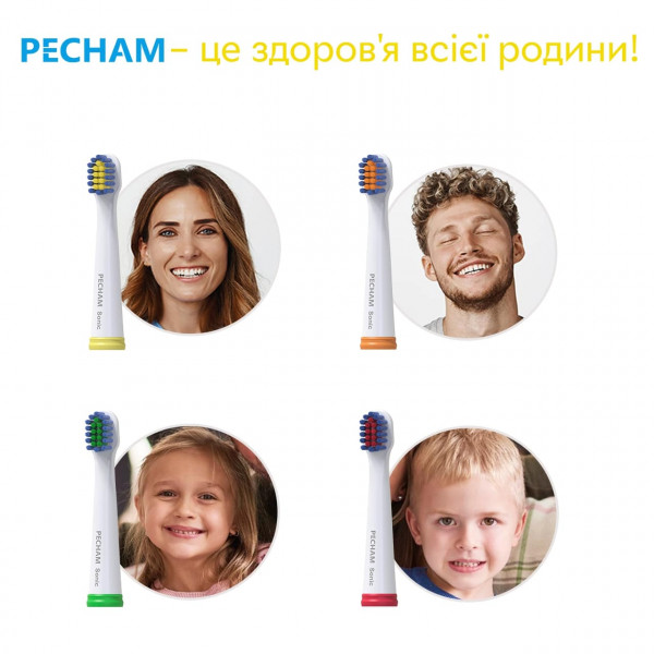 Фото - Насадка для зубной щетки Pecham Белые Мягкие 4 шт.