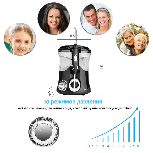 Фото - Іригатор Pecham Professional 600 мл чорний