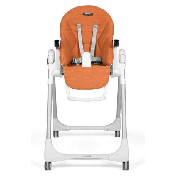 Фото - Стільчик для годування трансформер Peg-Perego Prima Pappa Follow Me Wonder Orange (плямостійкий помаранчевий)