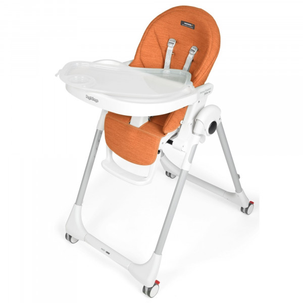 Фото - Стільчик для годування трансформер Peg-Perego Prima Pappa Follow Me Wonder Orange (плямостійкий помаранчевий)