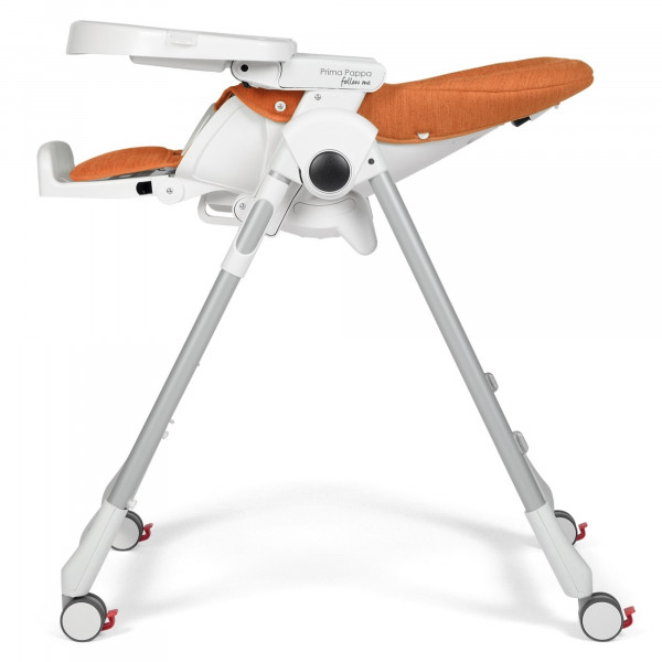 Фото - Стільчик для годування трансформер Peg-Perego Prima Pappa Follow Me Wonder Orange (плямостійкий помаранчевий)