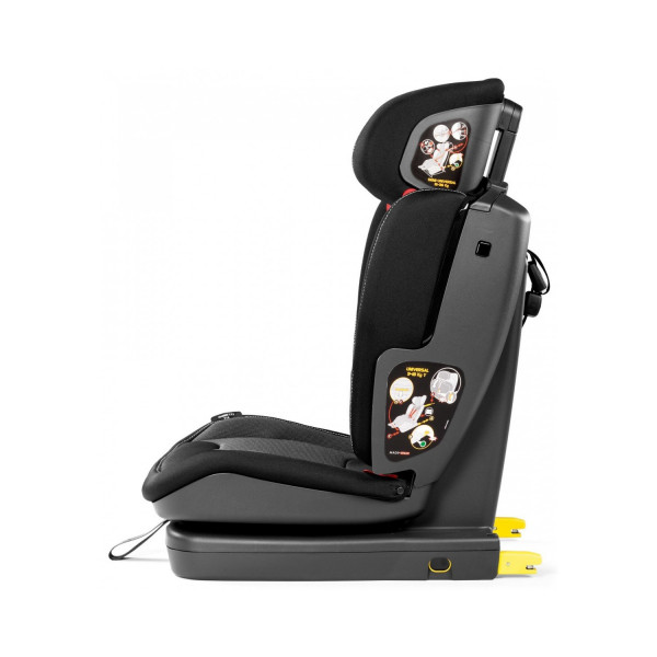 Фото - Автокрісло Peg-Perego Viaggio 1-2-3 Via Crystal black (сіре з червоним)