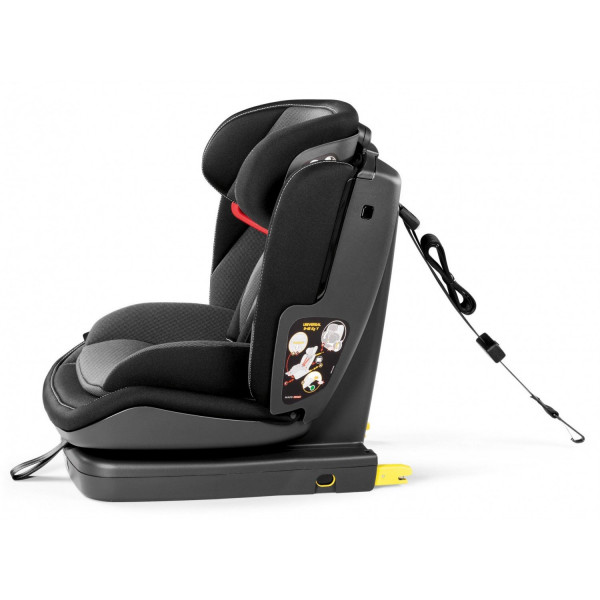 Фото - Автокрісло Peg-Perego Viaggio 1-2-3 Via Crystal black (сіре з червоним)