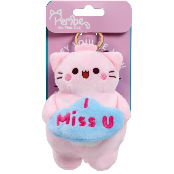 Фото - М'яка іграшка Pembe з кліпсою The Pink Cat (PE2549)