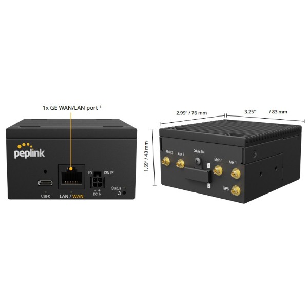 Фото - Маршрутизатор інтернет LAN Peplink BR2 Micro (MAX-BR2-MICRO-LTEA-Q-PRM)