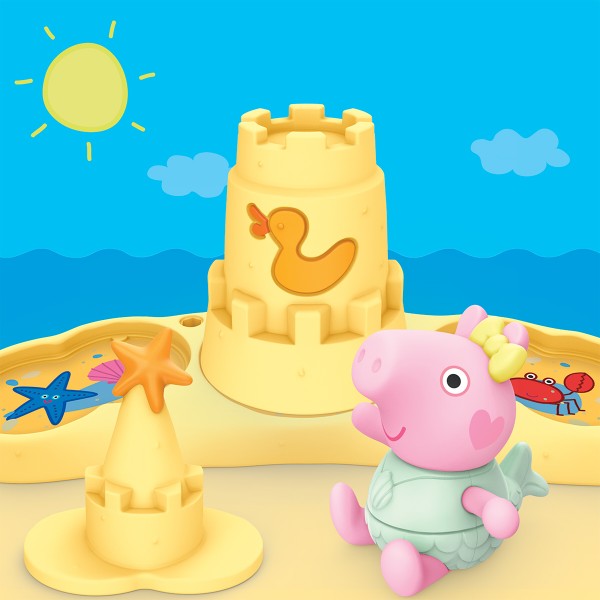 Фото - Ігрова фігурка-сюрприз Peppa Pig FIGURINES – ТРИ МАЛЕНЬКІ СВИНКИ НА ПЛЯЖІ (G2833)