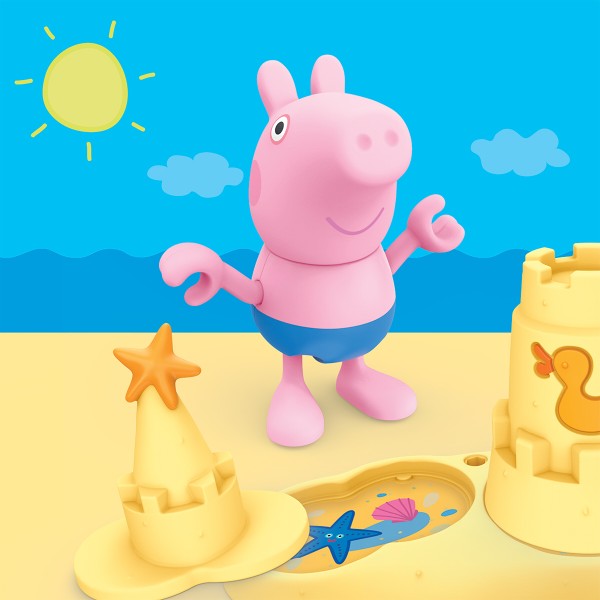 Фото - Ігрова фігурка-сюрприз Peppa Pig FIGURINES – ТРИ МАЛЕНЬКІ СВИНКИ НА ПЛЯЖІ (G2833)