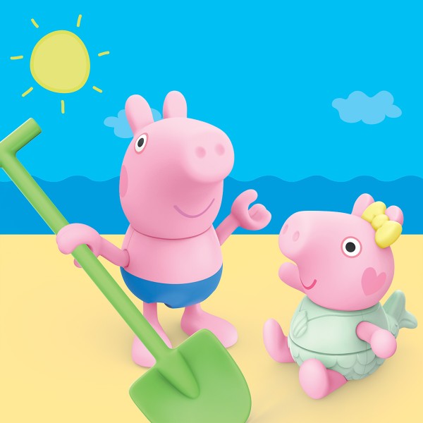 Фото - Ігрова фігурка-сюрприз Peppa Pig FIGURINES – ТРИ МАЛЕНЬКІ СВИНКИ НА ПЛЯЖІ (G2833)