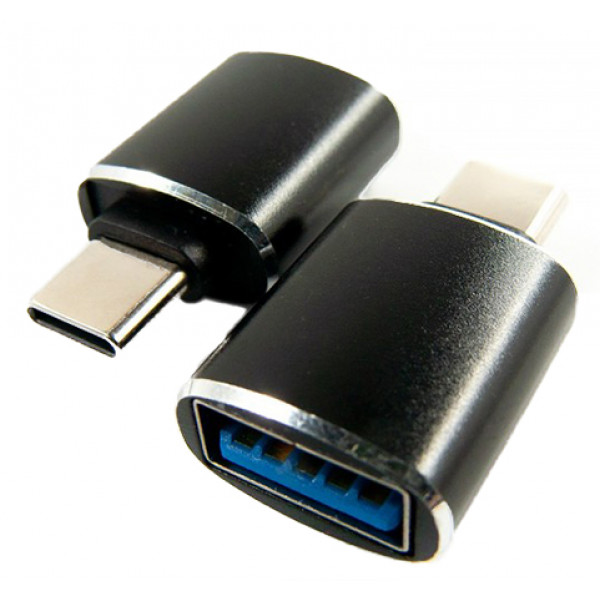 Фото - Перехідник DENGOS OTG USB-USB-C Black (ADP-018)
