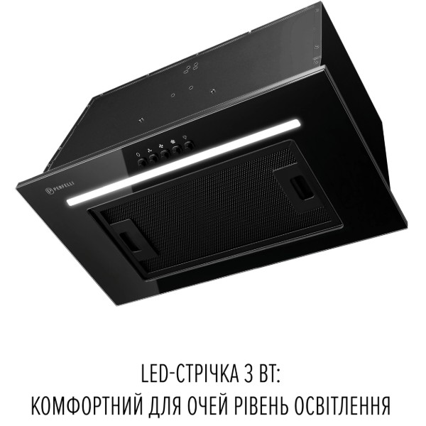 Фото - Вытяжка встраиваемая Perfelli LIA 5 NM NERO SILENZIO