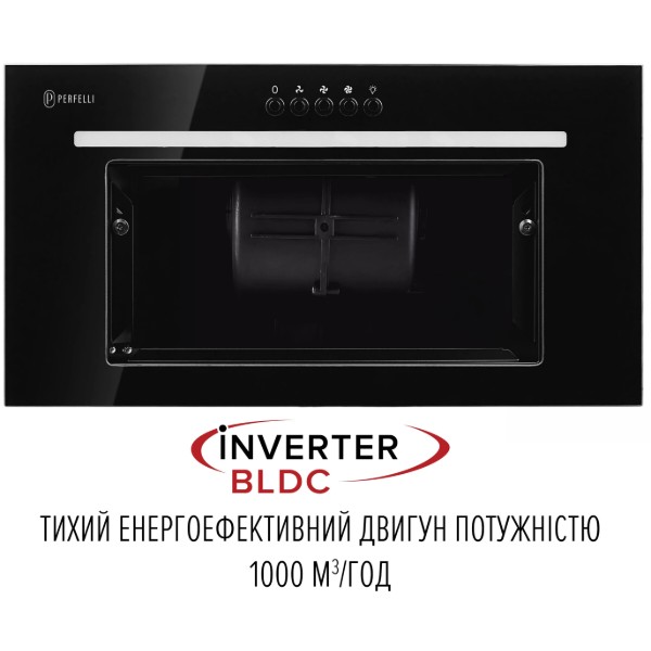 Фото - Вытяжка встраиваемая Perfelli LIA 5 NM NERO SILENZIO