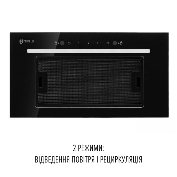 Фото - Витяжка вбудована Perfelli LIANA 5 NW NERO SILENZIO